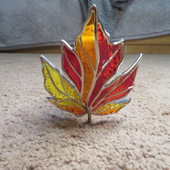 Stained Glass Fall Leaf Bath & Body Works Wallflower - Picture 1 of 4